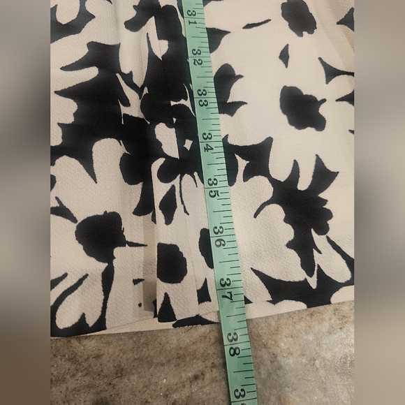 Kasper Black White Floral Sleeveless A-Line Dress Size 4 Career Church Wedding - Picture 6 of 9